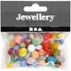 Glassperler Creativ Company Ass Farger Rund Oval Rund/Flat D6-13 mm Hullstr 0,5-1,5 mm 1 Pk