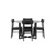 Spisegruppe Venture Home Durango Ø120 cm med 4st Montros Spisestoler