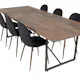 Spisegruppe Venture Home Peo med 6 Pobbie Stoler Polyester