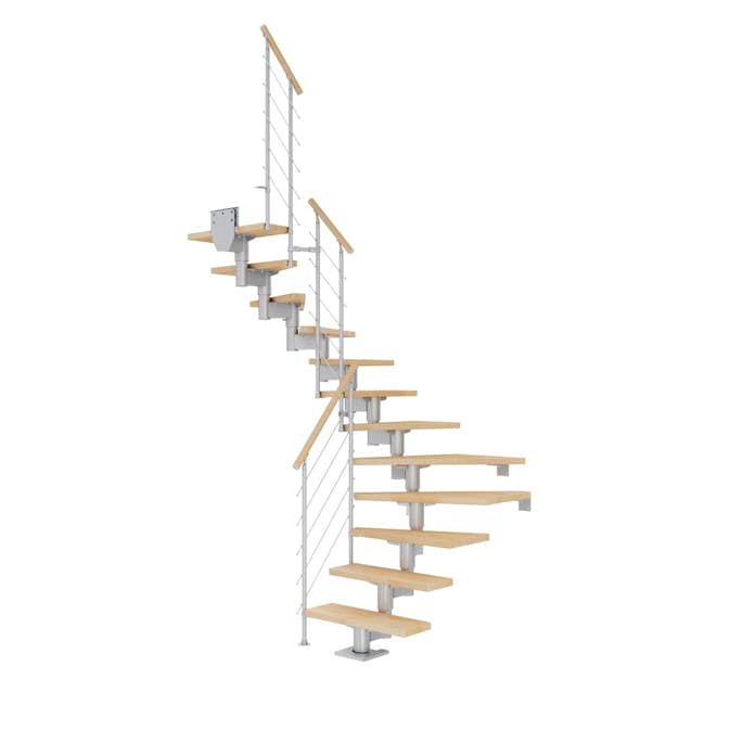 Plassbesparende Trapp Dolle Cork Bøk 1/2-Sving Style6