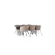 Spisegruppe furniture/fashion Stone med 6 Berit Stoler