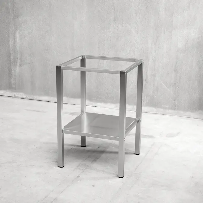 Benkestativ Vilan Stainless Rustfritt Variant Stativ med Underhylle