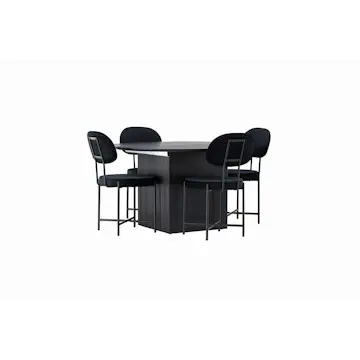 Spisegruppe Venture Home Matilda med 4 Stella Stoler