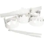 Kroner Creativ Company av Papir Hvit 60 cm 5 Stk/1 Pk