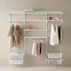 Innredningsløsning Elfa Garderobe Nr 10 Hvit B: 2158 mm