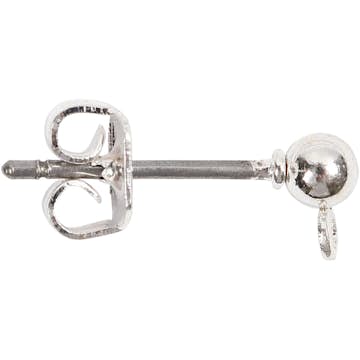 Ørepinner Creativ Company Forsølvet L13 mm 1 Pk