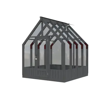 Drivhus Palmako Emilia 5,4 M2 Gråmalt