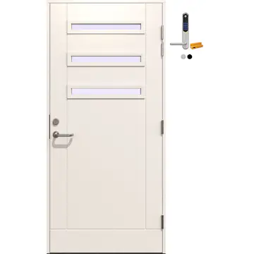 Ytterdør Gilje Phoebe med Yale Doorman Classic Home
