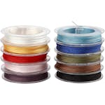 Polyestersnor Creativ Company Ass Farger Tykkelse 1 mm 10x50 m/1 Pk