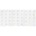 Sjablonger Creativ Company Bokstaver Og Tall A5 148x210 mm 3 Ark/1 Pk