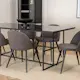 Spisegruppe Venture Home Lund med 6 Valentina Stitcthes Stoler
