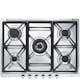 Gassplatetopp Smeg SE70SGH-5 Rustfri Elegant Design