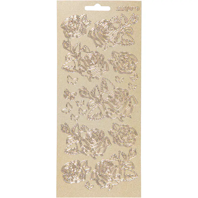 Stickers Creativ Company Roser Folie 10x23 cm