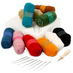 Materiellsett Creativ Company Nålefilting Startsett Ass Farger 1 Sett