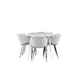 Spisegruppe Venture Home Silar 180 med 6 stk Evelina Stoler
