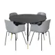 Spisegruppe Venture Home Dipp Ø115 cm med 4 Comfort Stoler