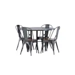 Spisegruppe Venture Home Copenhagen Ø 115 cm med 4 Tempe Stoler