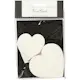 Pappfigur Creativ Company Hjerter Hvit Str 6+8,5 cm 240 g 50 Stk/1 Pk