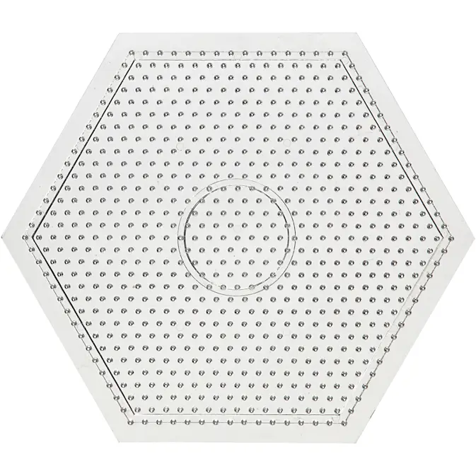 Perleplate Creativ Company Transparent Str 15x15 cm 1 Stk