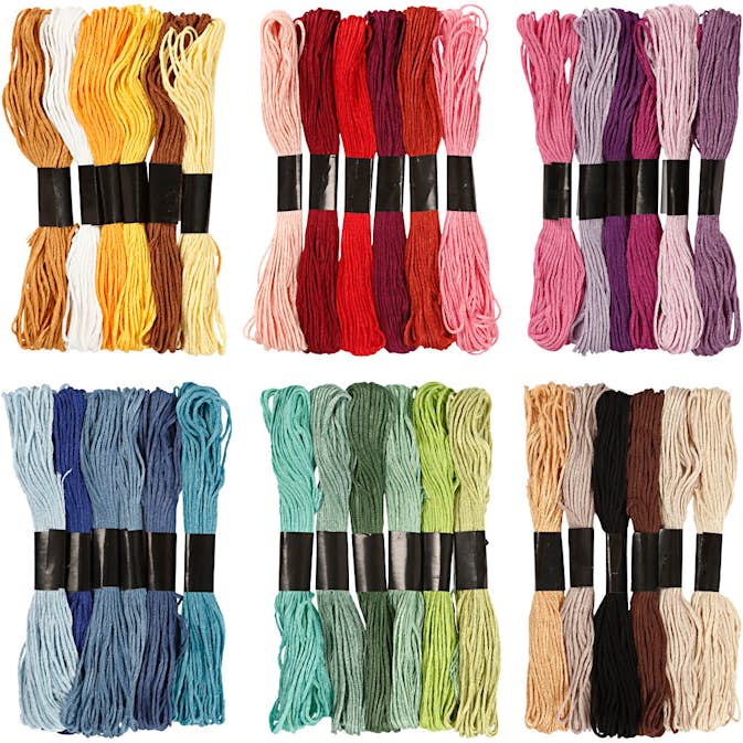 Broderigarn Creativ Company Harmoni Flere Farger Tykkelse 1 mm