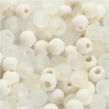 Plastperler Creativ Company D6 mm Hullstr 2 mm 40 g/1 Pk