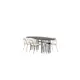 Spisegruppe furniture/fashion Stone med 4 Chico Stoler
