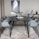 Spisegruppe Venture Home Dipp med 6 Comfort Plastic Stoler