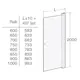 Duschdörr Contura Shower Space Rak SPNK med Knopp