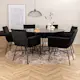 Spisegruppe furniture/fashion Copenhagen Ø140 cm med 6 Petra Stoler
