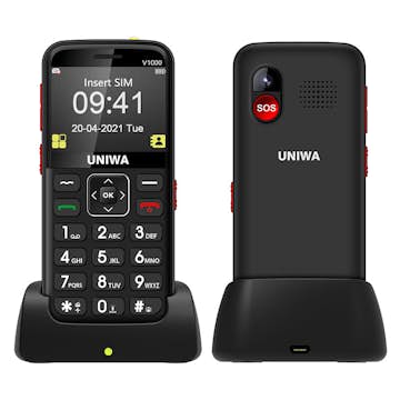 Mobiltelefon Uniwa V1000 for Eldre
