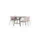 Spisegruppe Venture Home Kaseidon med 4 stk Modesto Stoler