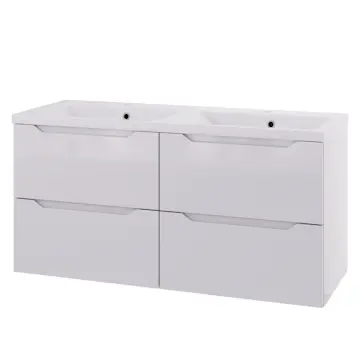Servantskap Linn Bad Emma 120 cm Dobbel med 4 Skuffer