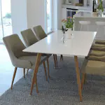 Spisegruppe Venture Home Polar med 6stk Plaza Stoler