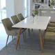 Spisegruppe Venture Home Polar med 6stk Plaza Stoler