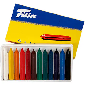 Oljepastellkritt Creativ Company Filia 6 cm tykkelse 7x7 mm 1 Pk