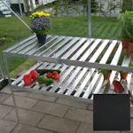 Aluminiumbord Vitavia med Hylle