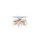 Spisegruppe Venture Home Piazza Ø120 cm med 4 stk Edvin Stoler