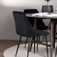 Spisegruppe Venture Home Kaseidon Ø100 cm med 4 stk Night Stoler
