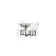 Spisegruppe Venture Home Durango Ø120 cm med 4 stk Rosie Stoler
