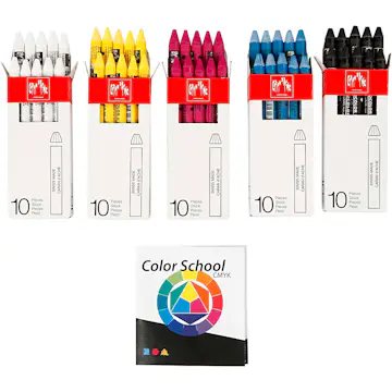 Akvarellfargestifter Creativ Company Neocolor II 5x10 stk/1 Pk
