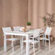 Spisegruppe Venture Home Togo med 4 Santorini Stoler
