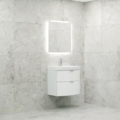 Möbelpaket Macro Design Heart Tvättställsskåp med Spegel