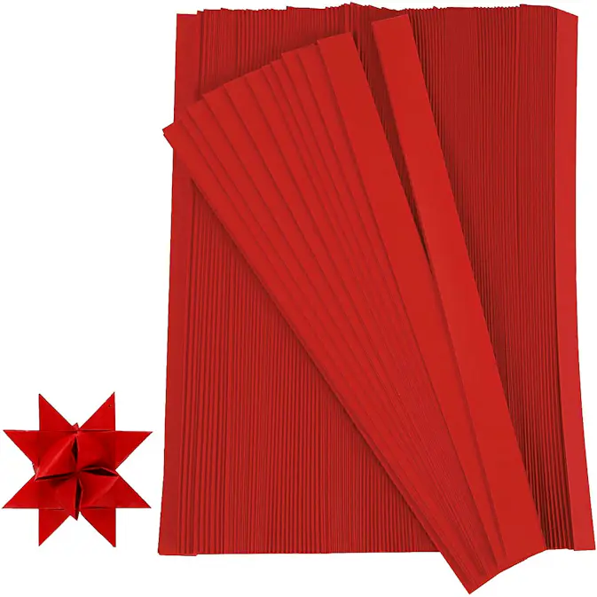 Stjernestrimler Creativ Company LxBxH 4,5x45x1 cm 500 strimler/1 Pk