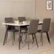 Spisegruppe Venture Home Jolie med 4 Walerina Stoler
