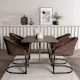 Spisegruppe Venture Home Kaseidon med 4 stk Evening Stoler