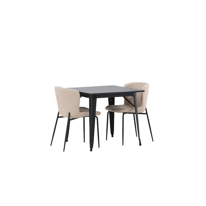 Spisegruppe Venture Home Tempe med 2 Modesto Stoler