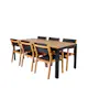 Spisegruppe Venture Home Bois med 6 Velle Stoler