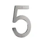 Husnummer Beslagsboden Mattbørstet Krom