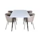 Spisegruppe Venture Home Jolie med 4 Bergen Stoler Polyesterlinen