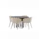 Spisegruppe furniture/fashion Stone med 4 Limhamn Stoler Rundt